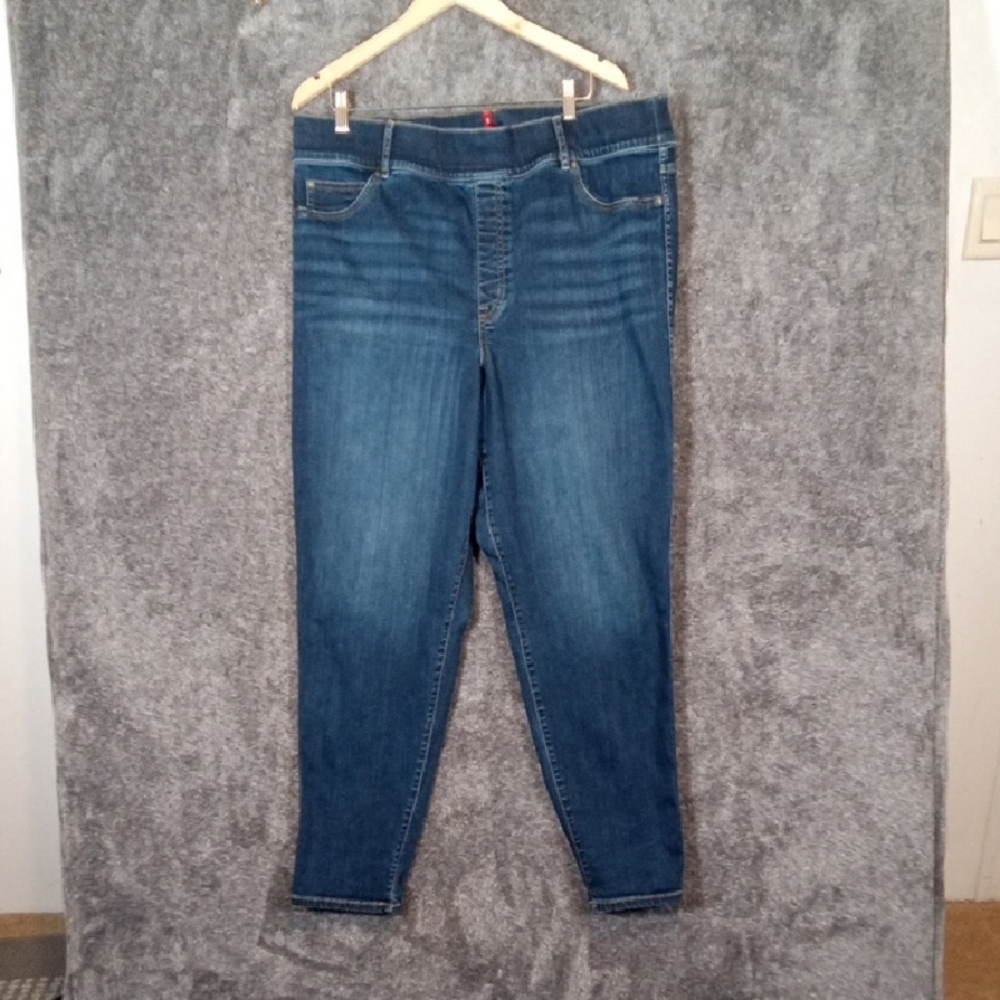 SPANX Dark Blue Skinny Pullon Tummy Control Womens Pants Sz 3XT